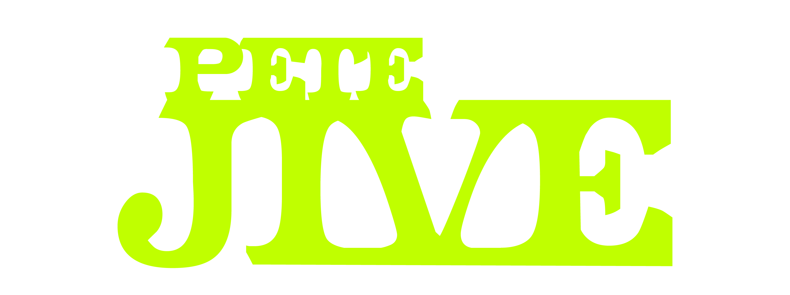 pete jive logo day glo